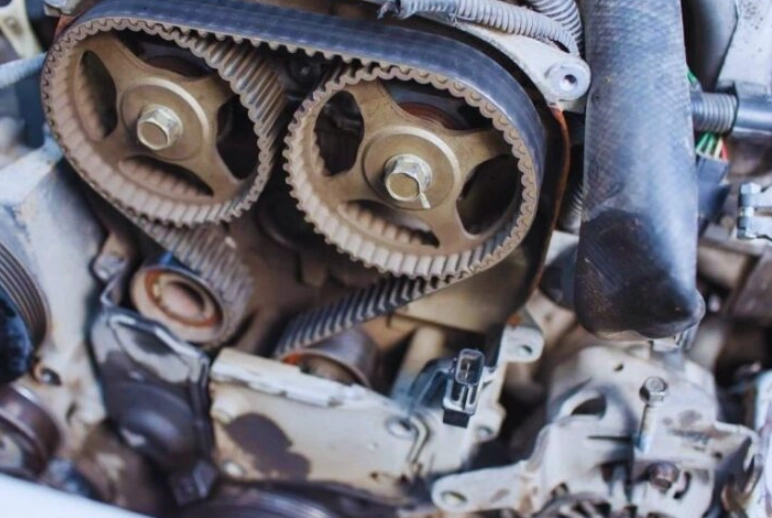 bad timing belt driving