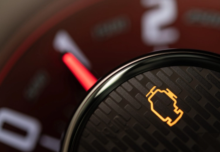 check engine light on