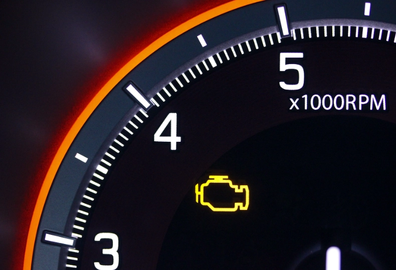 check engine light on