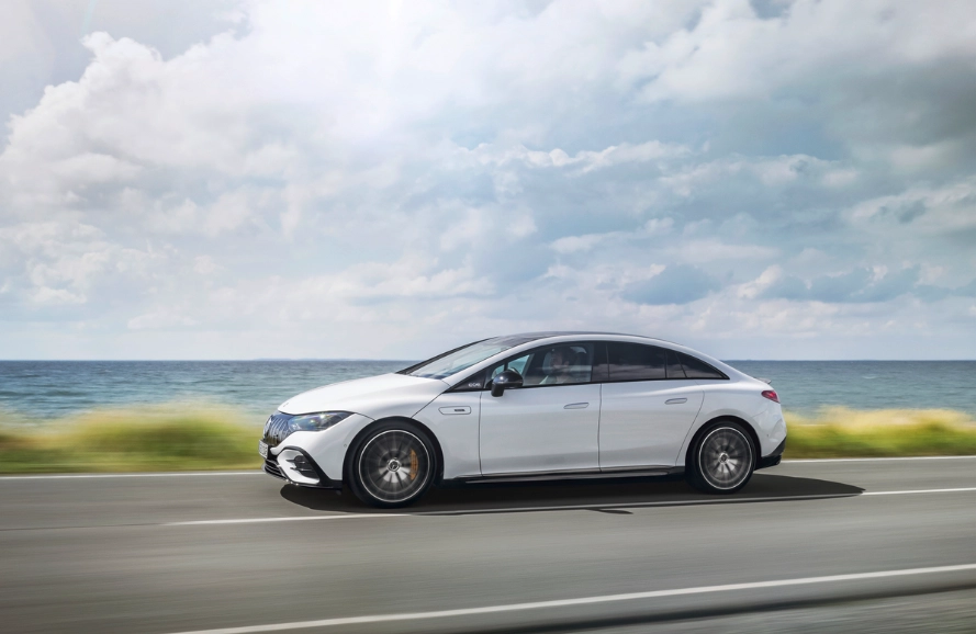 electric super sedan range