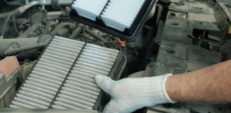 car air filter orientation