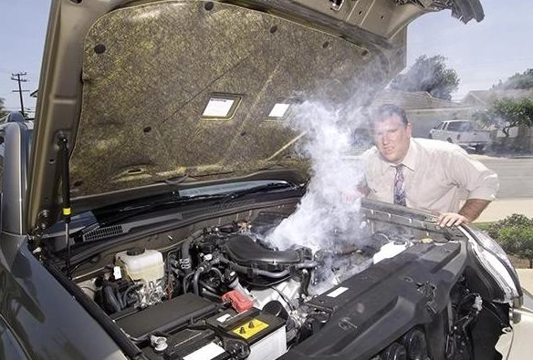 how to cool down an overheating engine